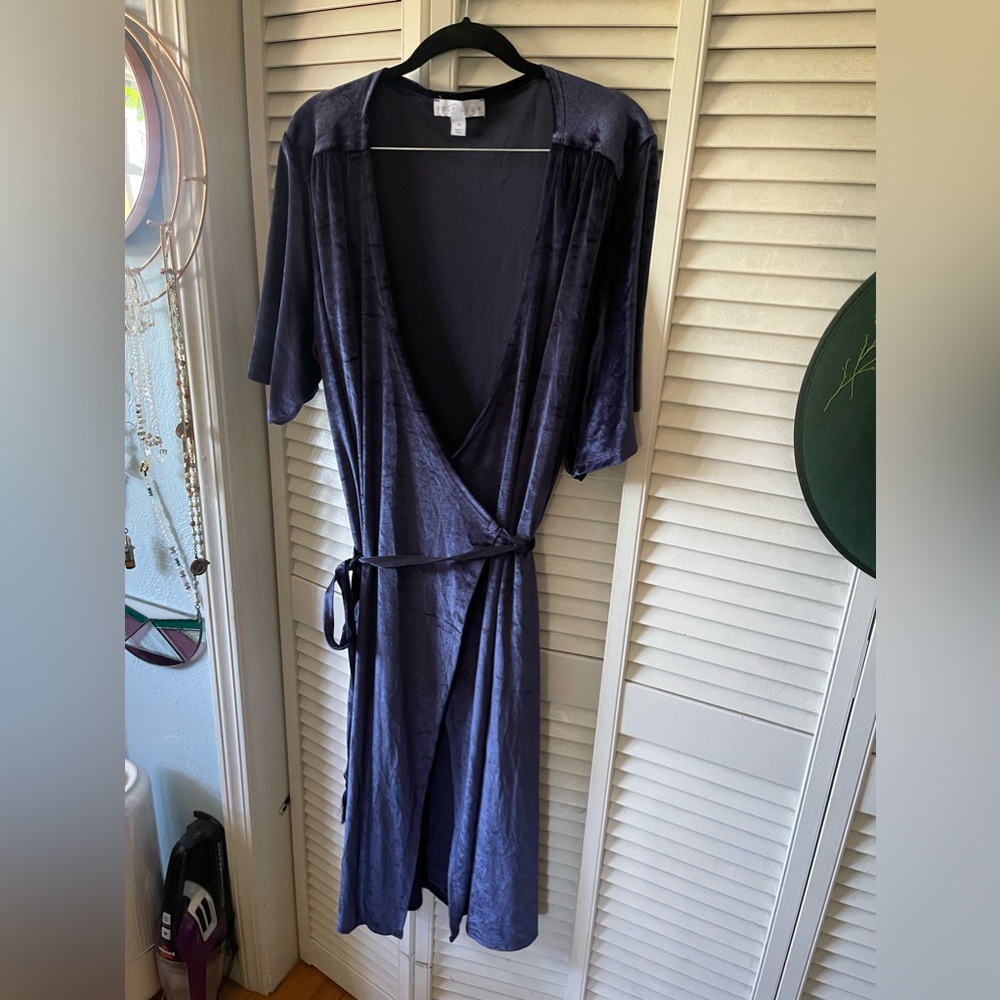 Boutique Velvet Wrap Dress